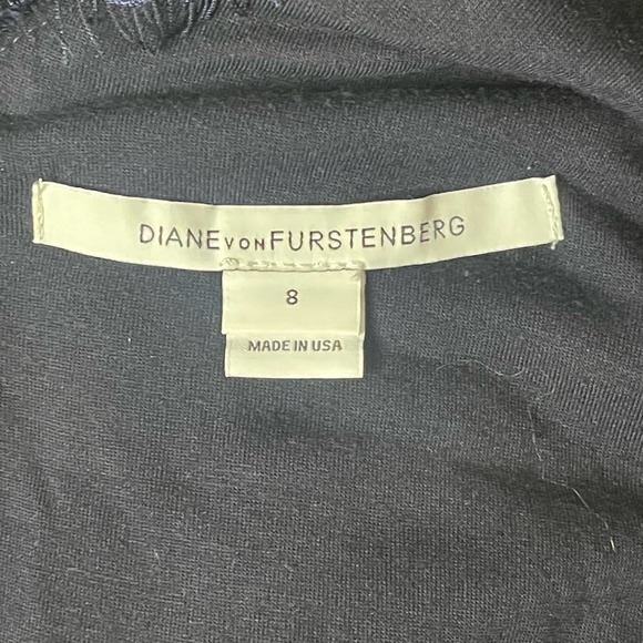 Diane von Furstenberg Zarita Scoop Dress Navy Lace size 8 - Picture 7 of 16